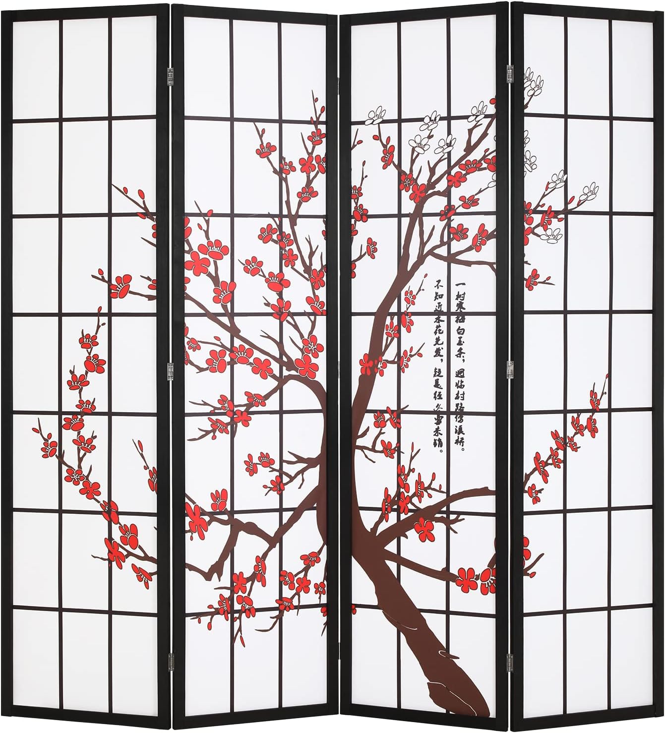 Shoji Screen Divider - Katlanabilir Shoji Oda Bölücü Gizlilik Ekranı,