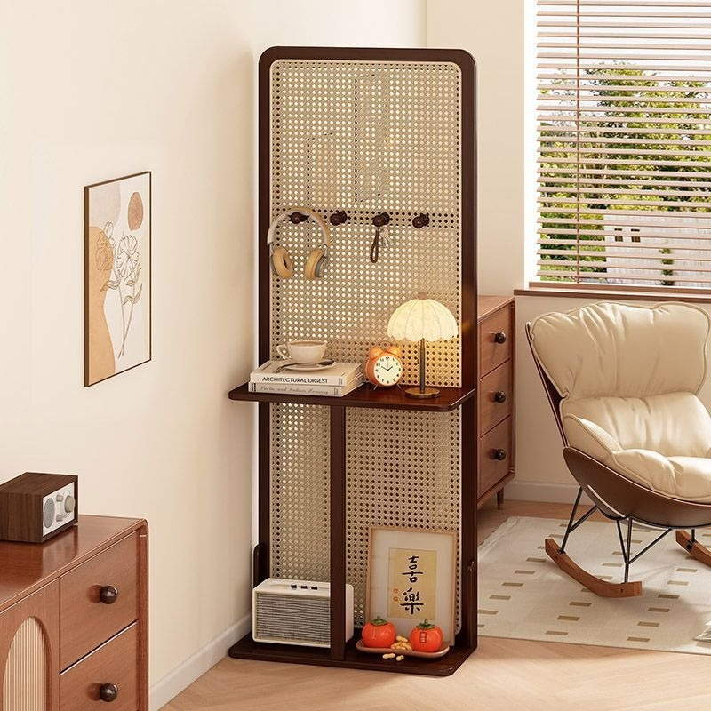 Shoji Screen Divider - Evdeki giriş yeri kapının karşısında, rattan,