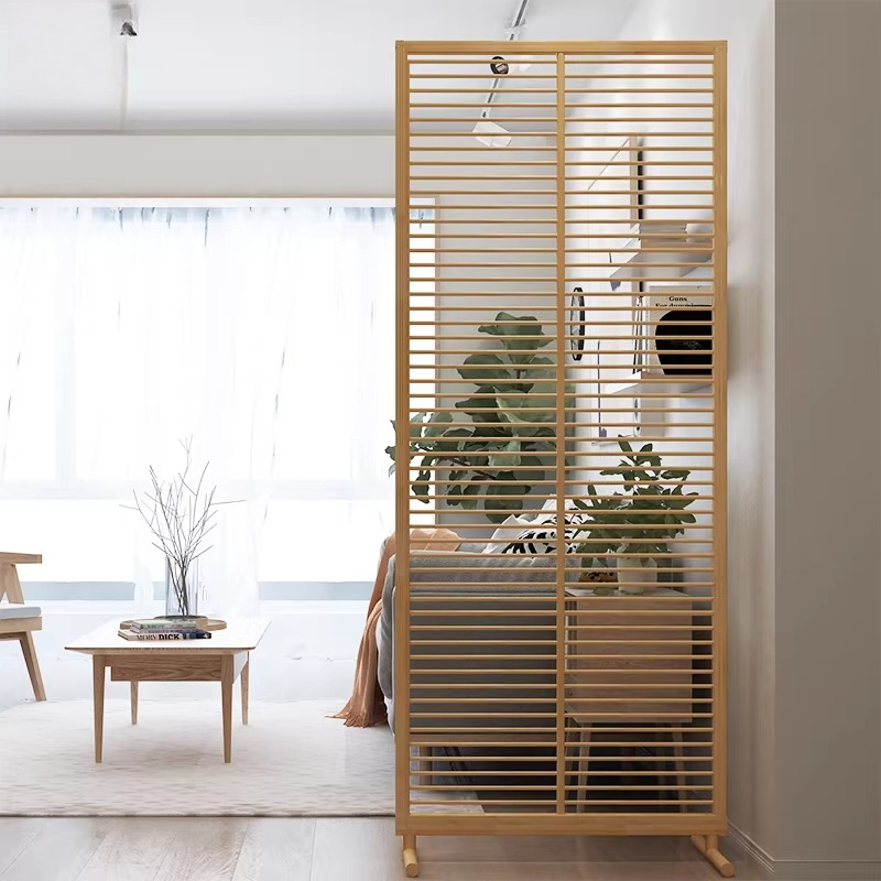 Shoji Screen Divider - Japon tarzı yatay çubuklu ekran renkli