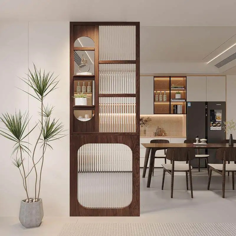 Shoji Screen Divider - Masif ahşap ekran bölmesi oturma odası