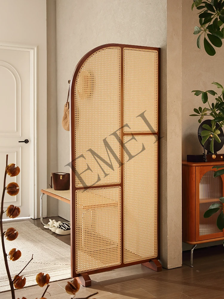 Retro katı ahşap Rattan Subare - Shoji Screen Divider incelemesi ve fiyatı