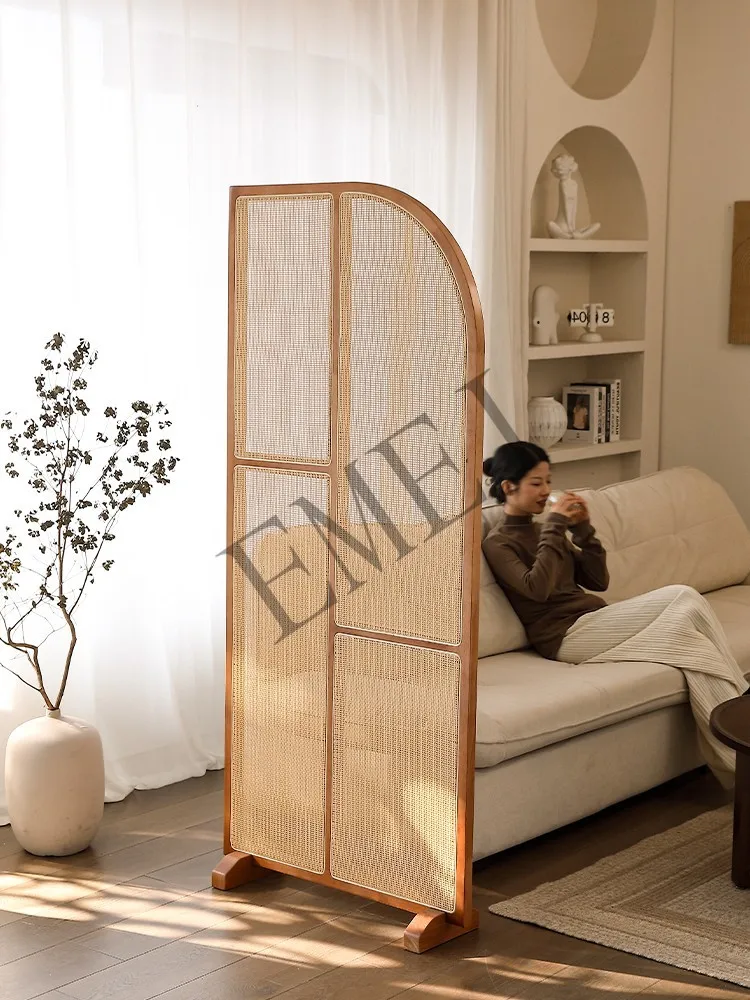 Retro katı ahşap Rattan Subare - Shoji Screen Divider incelemesi ve fiyatı