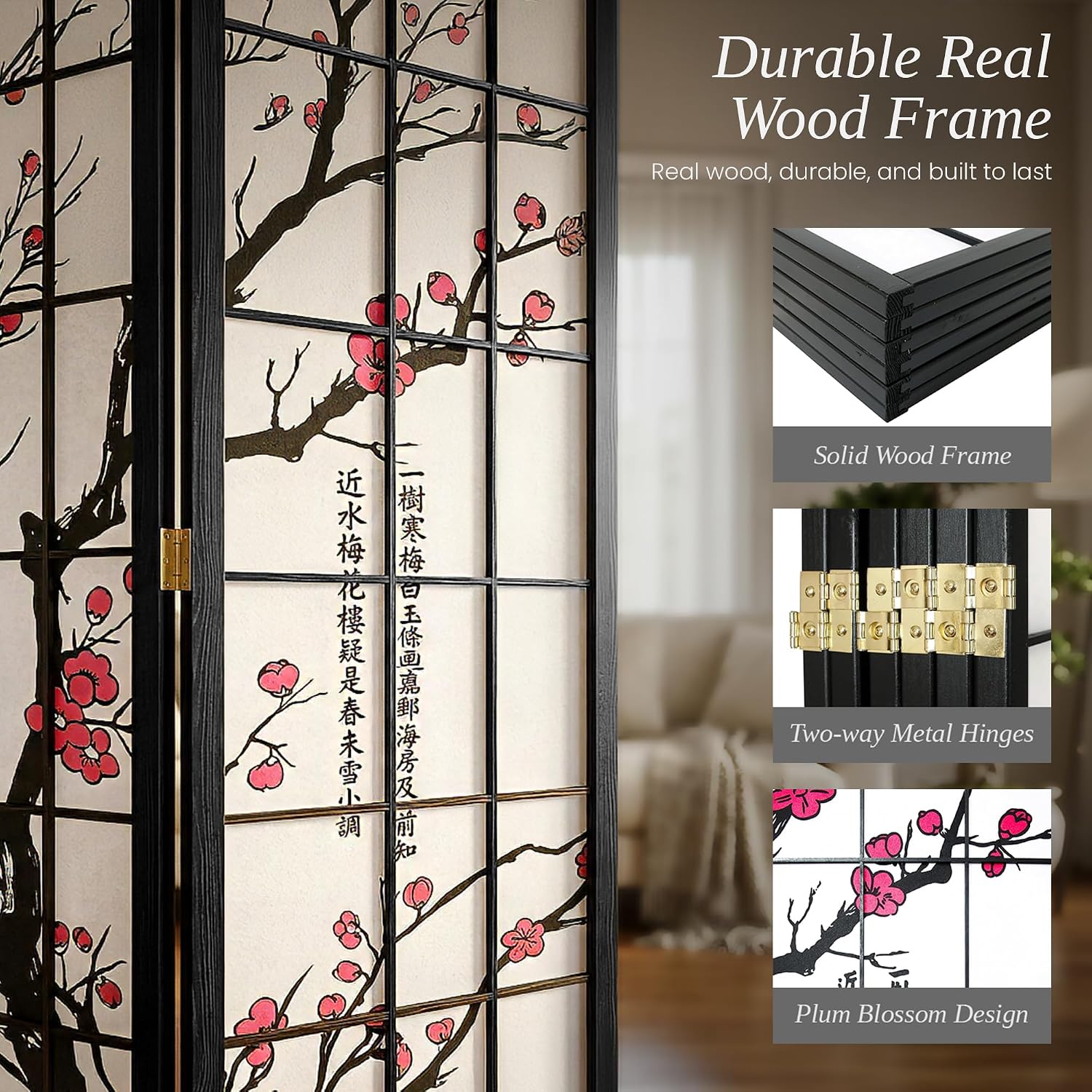 6 Panelli Oda Bölücü Shoji Tar - Shoji Screen Divider incelemesi ve fiyatı