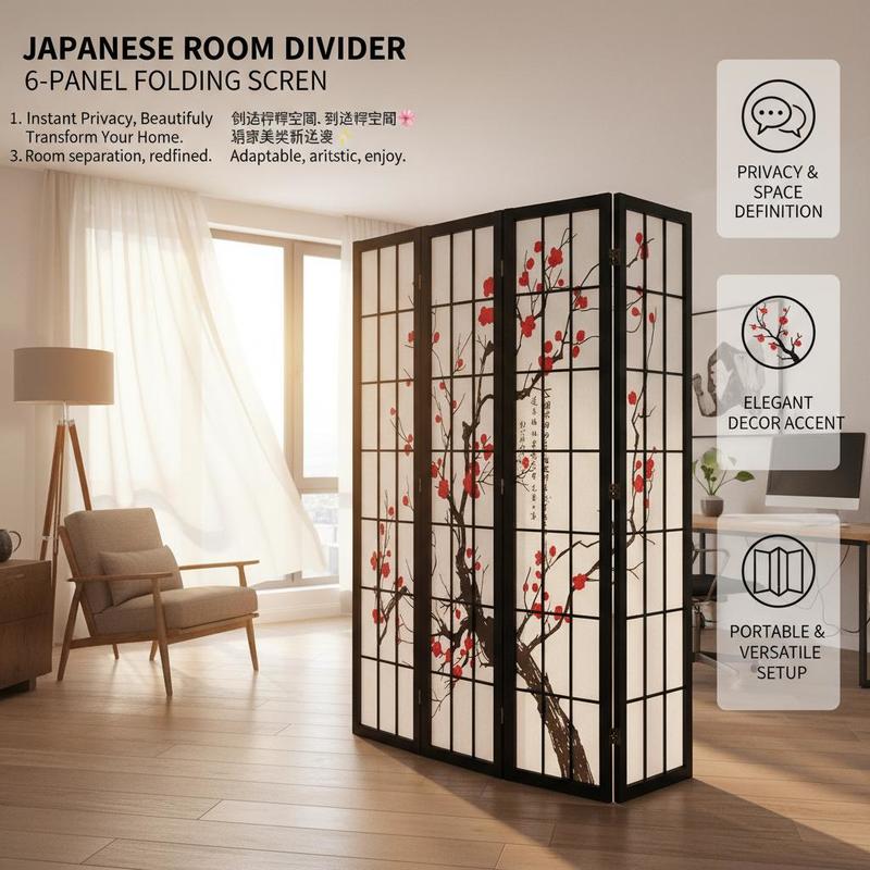 Japon Shoji Paravanı 6 Panel E - Shoji Screen Divider incelemesi ve fiyatı