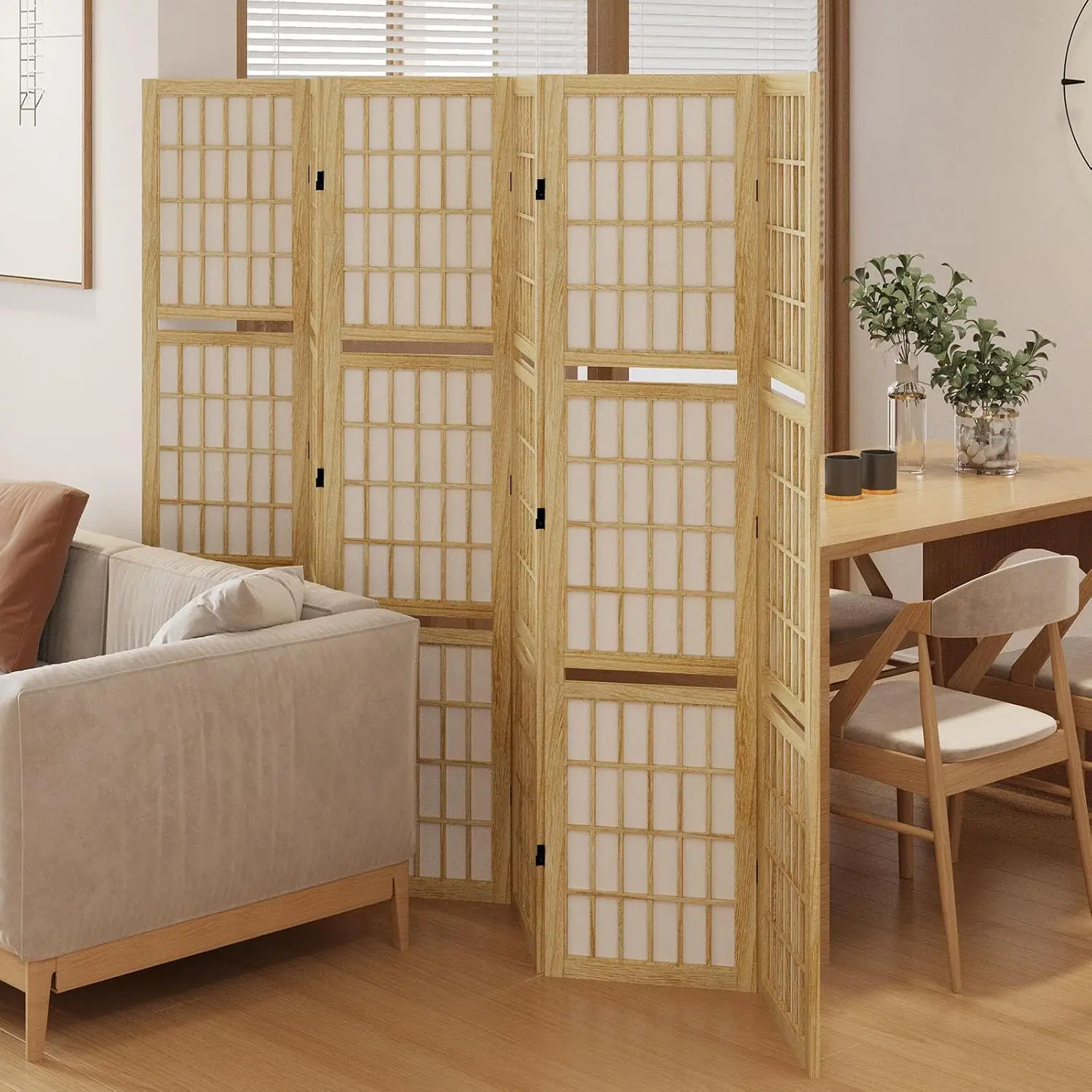 Raflı Oda Bölücü, 66,9 İnç Yük - Shoji Screen Divider incelemesi ve fiyatı