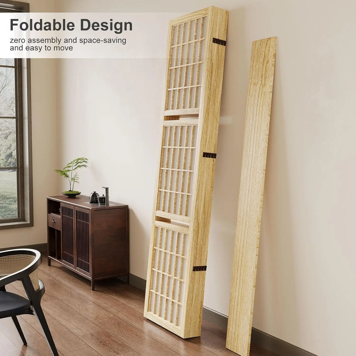 Raflı Oda Bölücü, 66,9 İnç Yük - Shoji Screen Divider incelemesi ve fiyatı